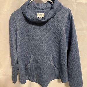 Womens Croft & Barrow Blue Long Sleeve Fleece Shirt - Size XL